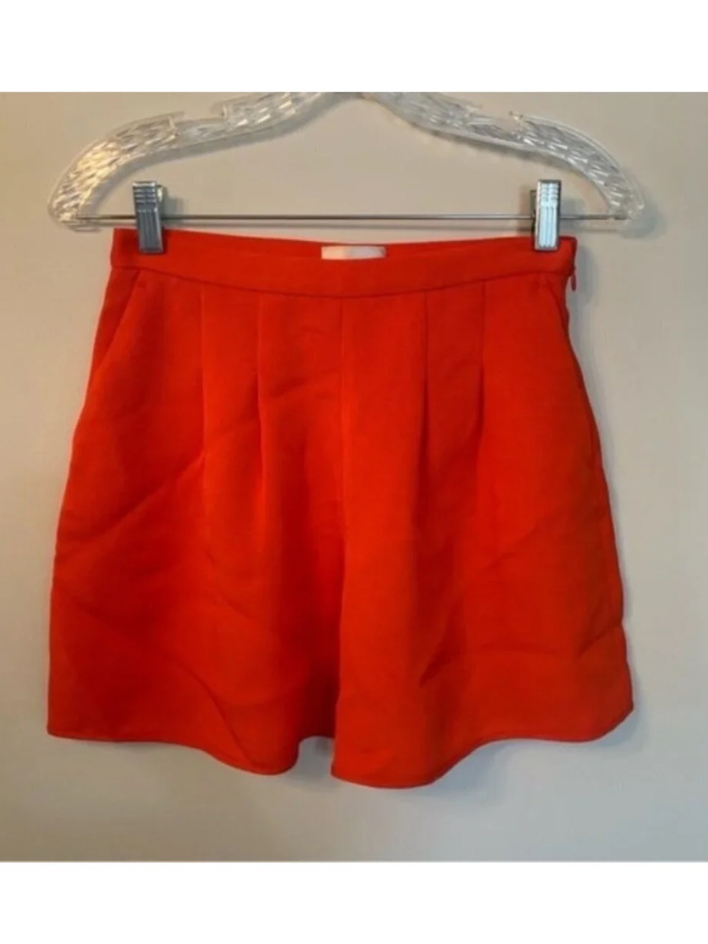 Aritzia Wilfred Le Fou Red High Rise Shorts 4